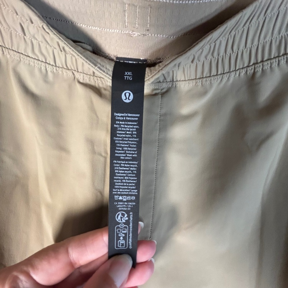 Lululemon Mens Pace Breaker Jogger Khaki Tan LM5AY7S Size XXL Pants - Picture 4 of 11